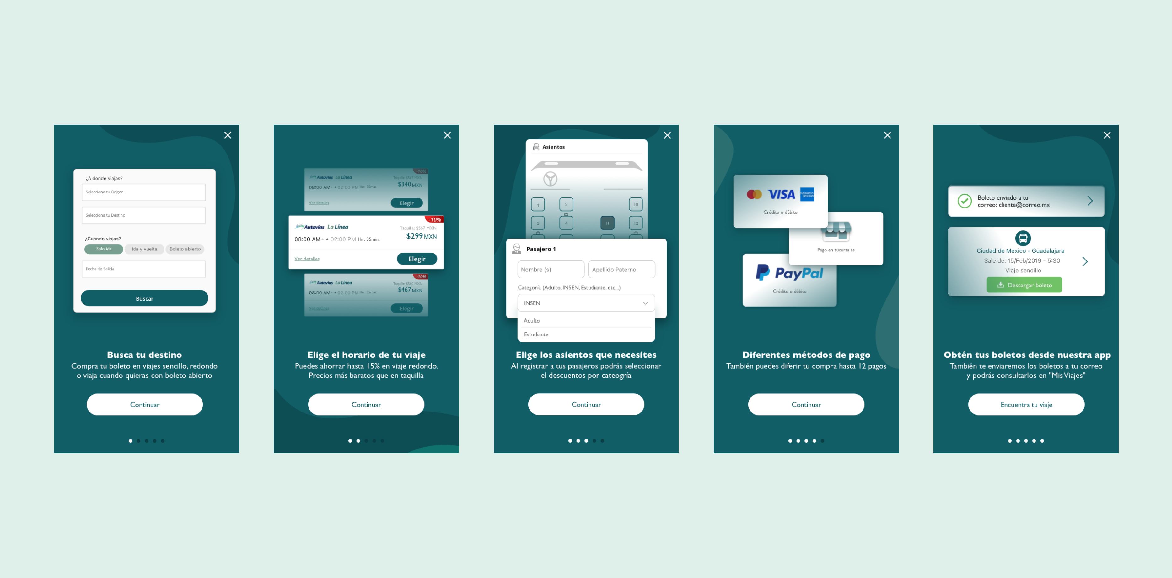 Redesigned GHO Autovias onboarding