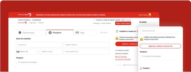Primera Plus project interface